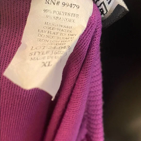 Love Nation Magenta Ribbed Short Sleeve Top - Picture 10 of 10